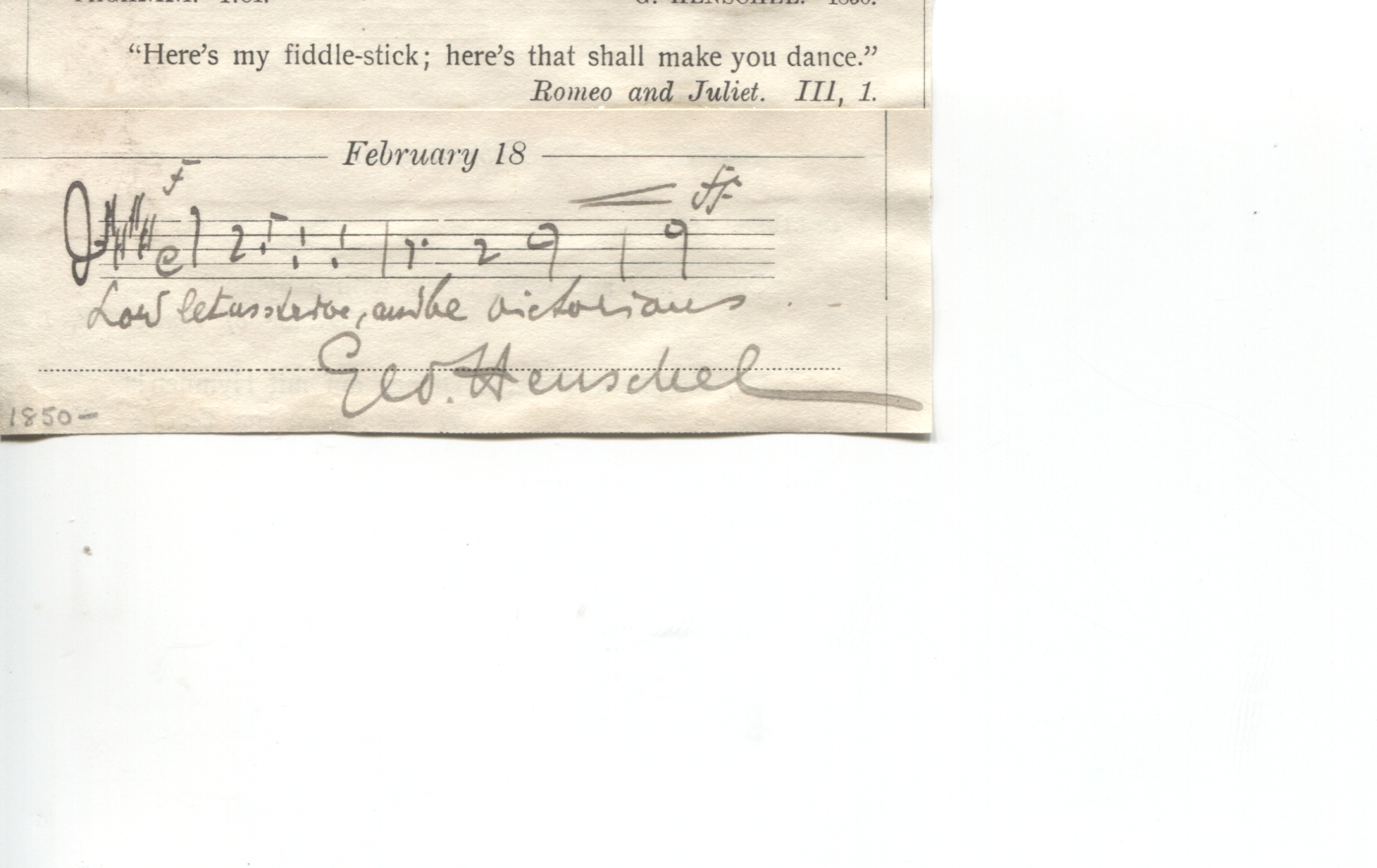 (Sir George, 1850-1934, German-born Conductor, Composer, Singer and Pianist) — Sophie Dupré Autographs