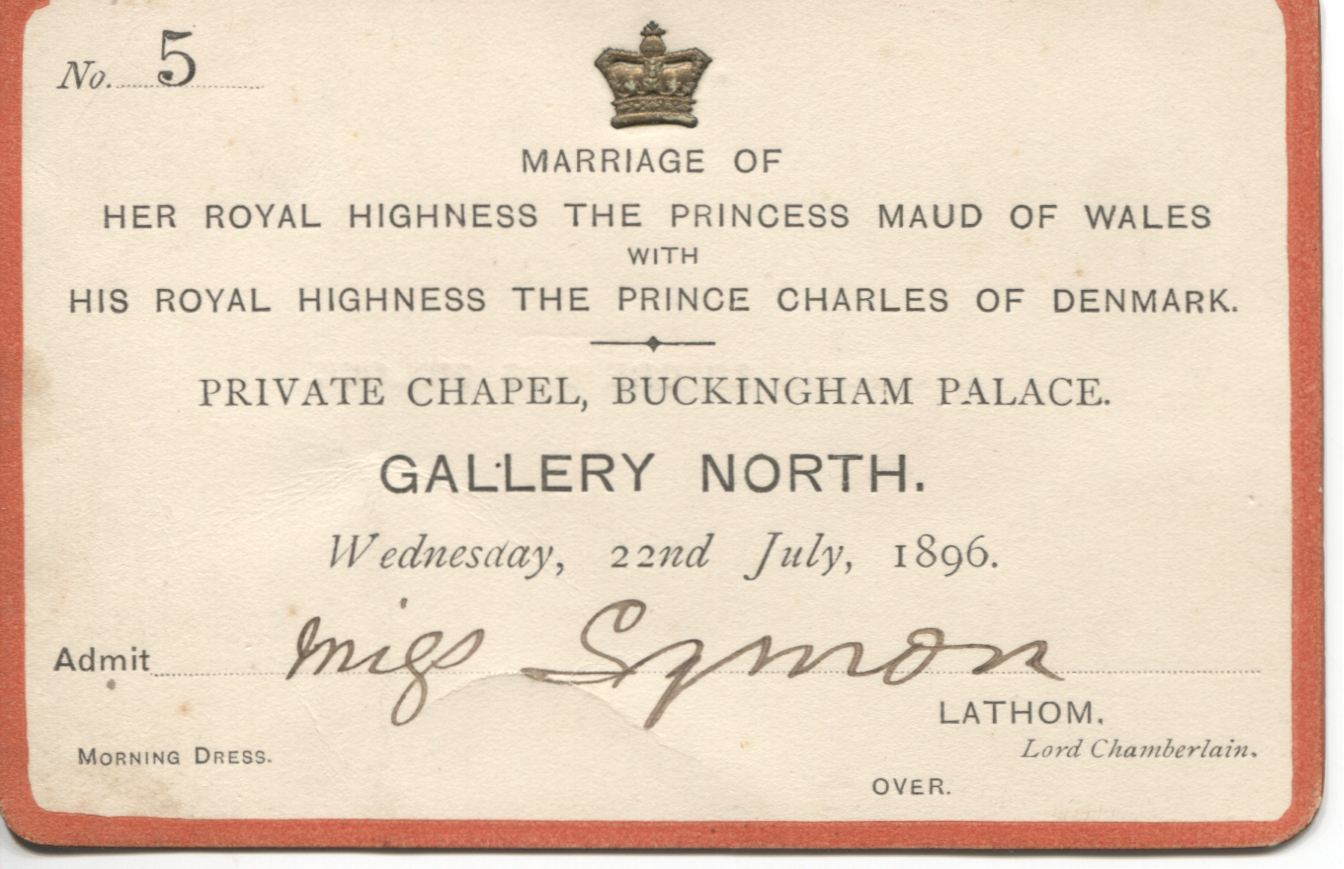 (1869-1938, Queen of Norway)] — Sophie Dupré Autographs