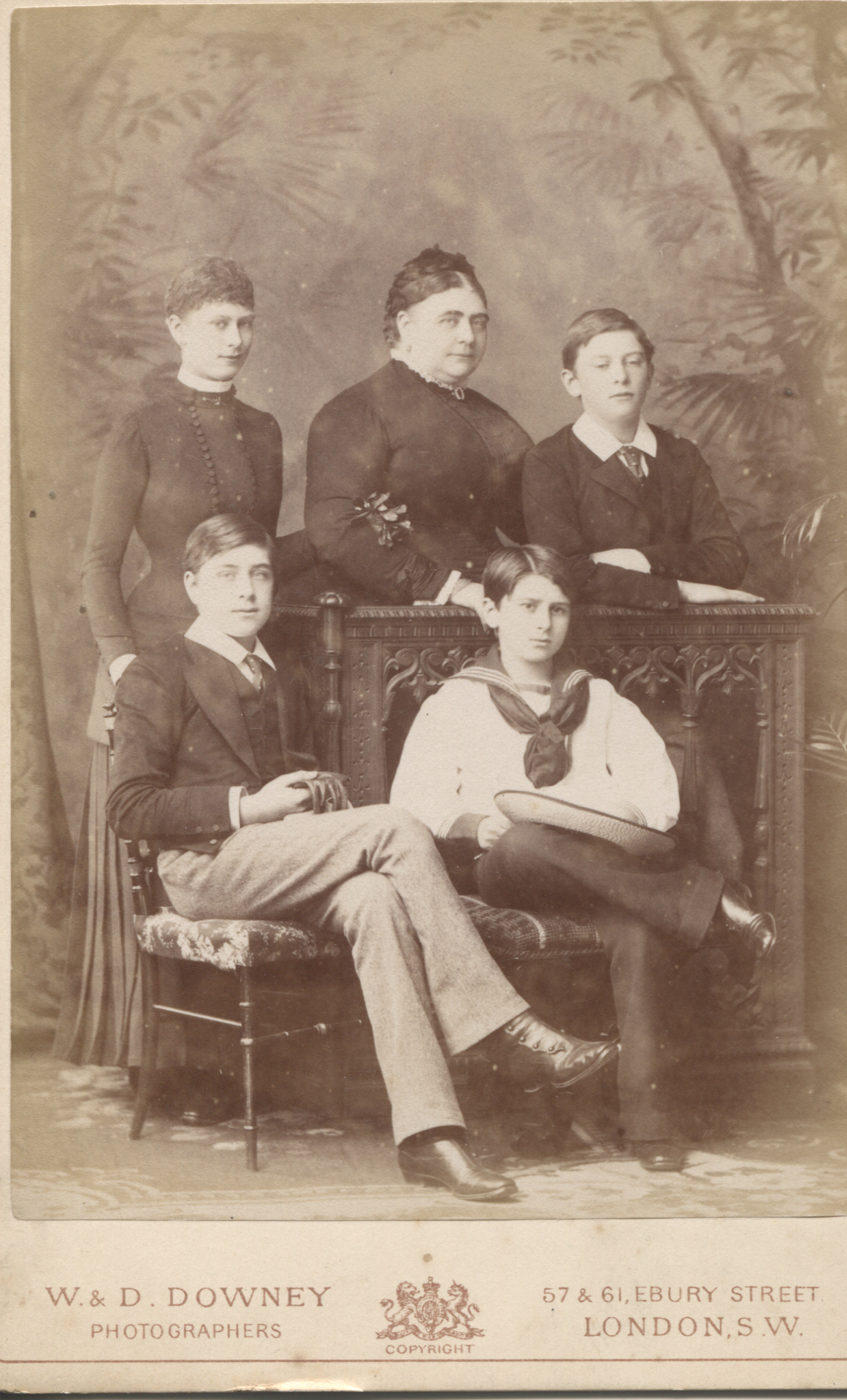 (Princess, 1833-1897, daughter of the 1st Duke of Cambridge, wife of the 1st Duke of Teck) and her children VICTORIA MARY (1867-1953, Queen of George V), ADOLPHUS (1868-1927, 2nd Duke of Teck, Marquess of Cambridge, 1917), FRANCIS (1870-1910, served in S. Africa) and ALEXANDER (1874-1957, 1st Earl of Athlone) Governor General of South Africa and Canada] — Sophie Dupré Autographs