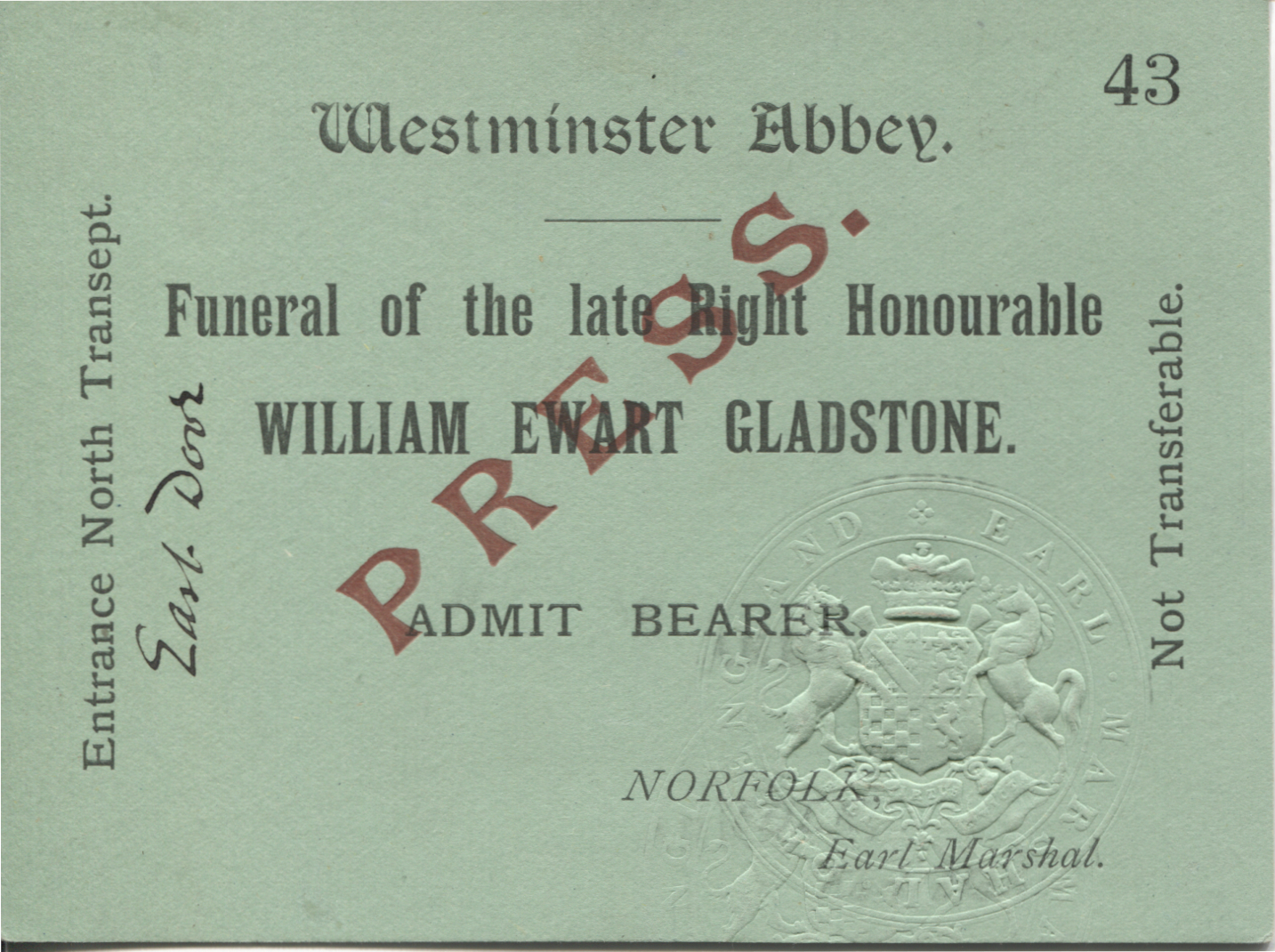 (William Ewart, 1809-1898, Prime Minister) — Sophie Dupré Autographs