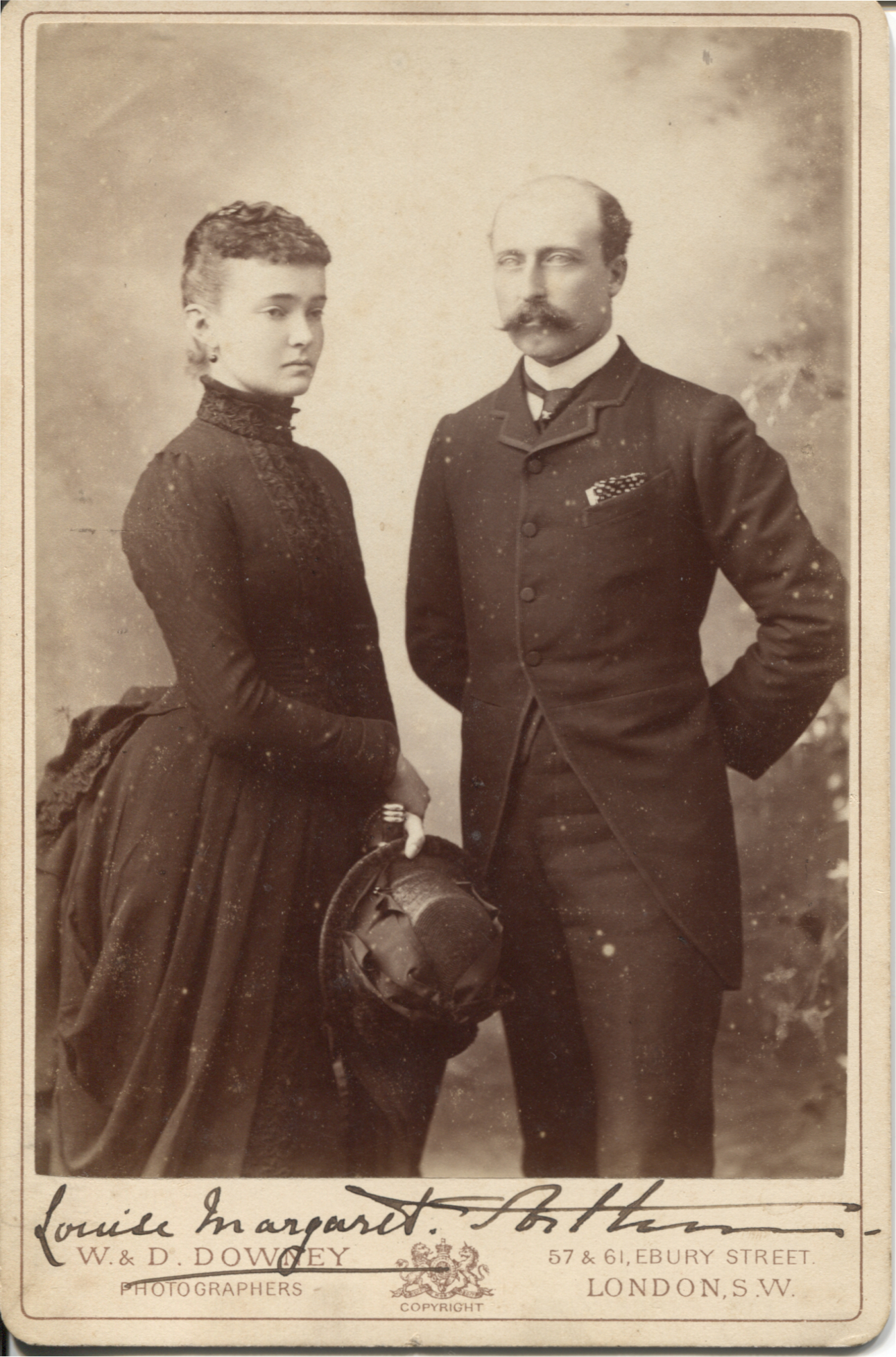 (Duke of Connaught, 1850-1942, Son of Queen Victoria, Governor General of Canada) & his wife LOUISE MARGARET (Alexandra Victoria, 1860-1917, Daughter of Prince Friedrich Karl of Prussia) — Sophie Dupré Autographs