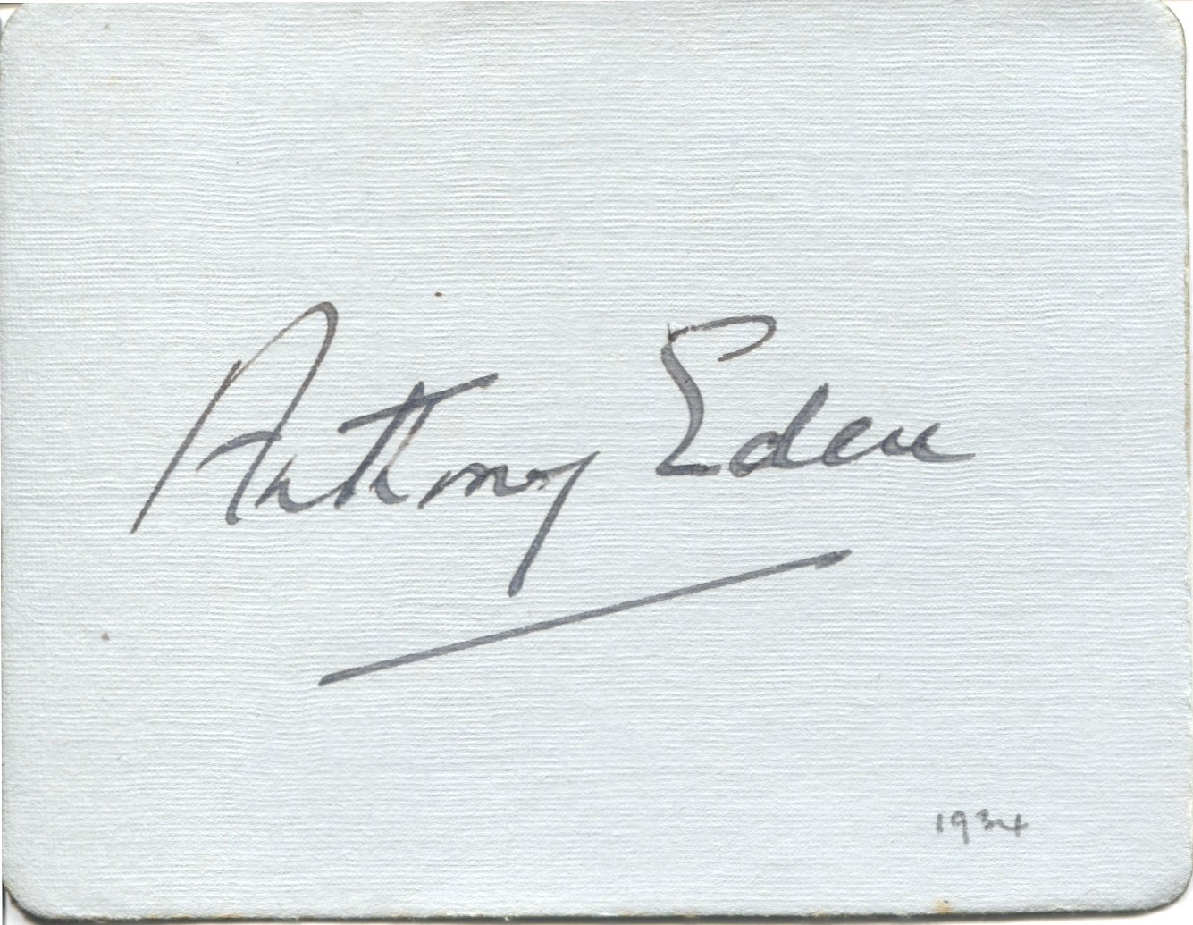 (Sir Anthony, Earl of Avon, 1897-1977, Prime Minister) — Sophie Dupré Autographs