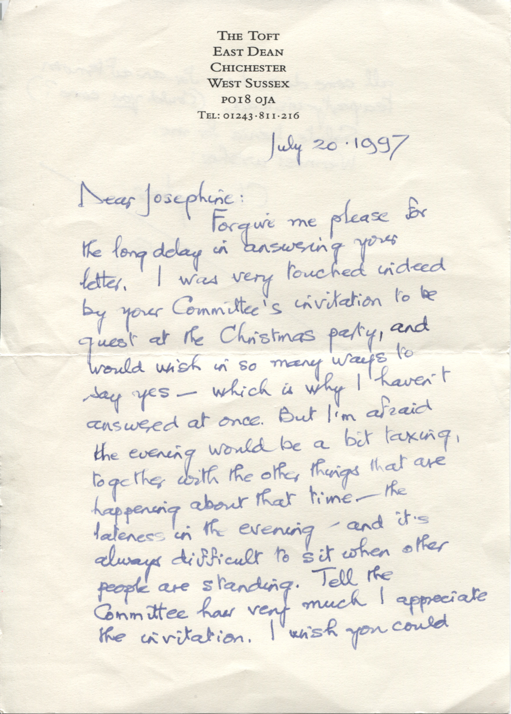 (Christopher, 1907-2005, Poet and Playwright) — Sophie Dupré Autographs