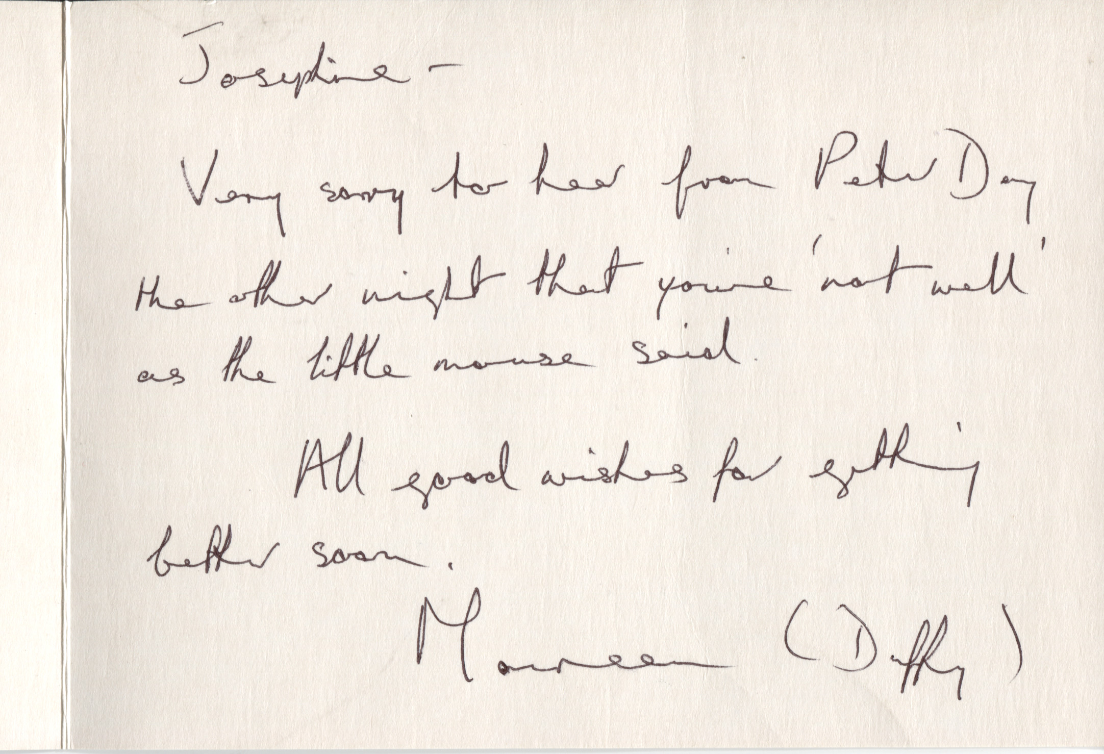(Maureen, born 1933, Poet, Playwright, Novelist and non-fiction Author) — Sophie Dupré Autographs