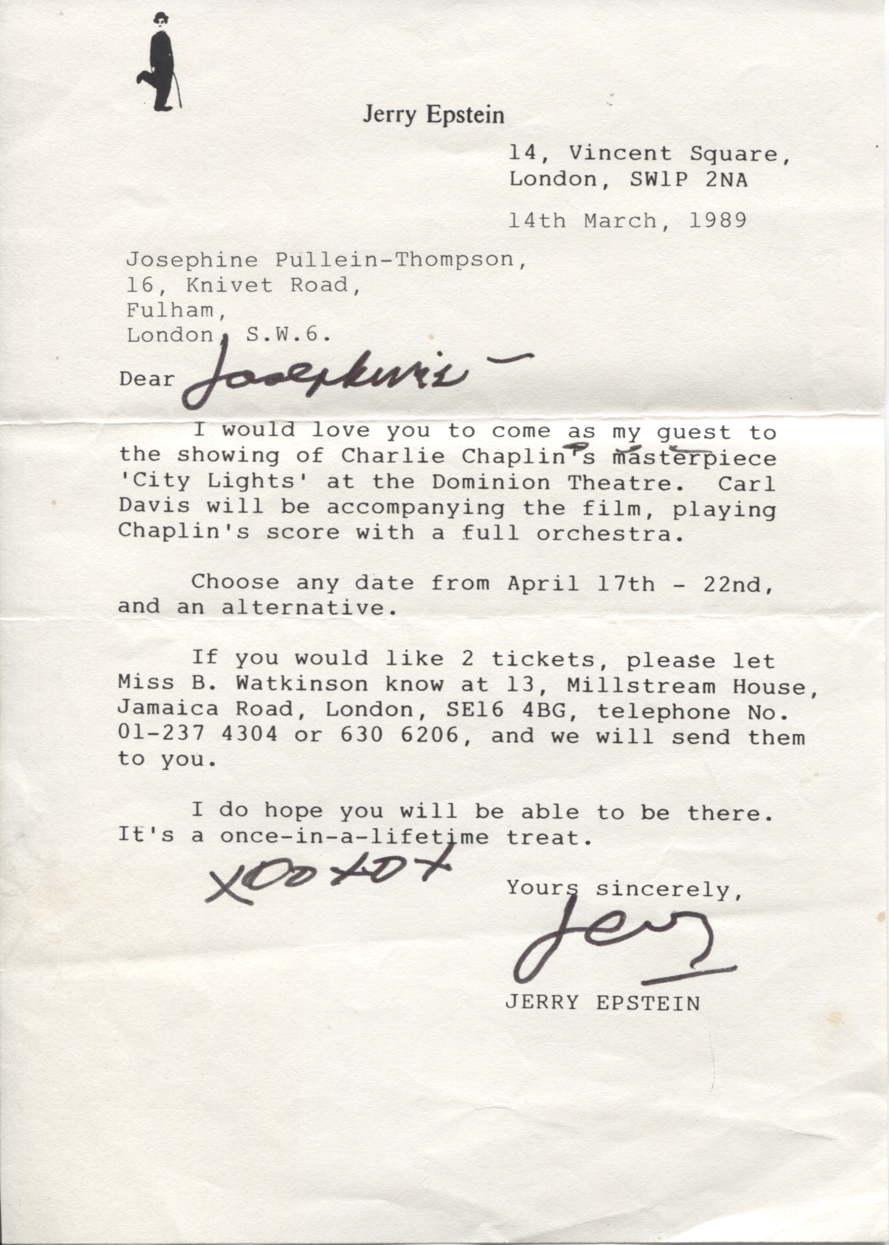 (Jerome, 1922-1991, American Director, Screenwriter and Producer) — Sophie Dupré Autographs