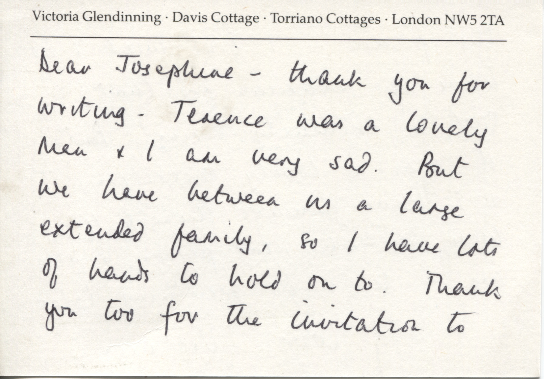 (Victoria, born 1937, Biographer, Critic, Boradcaster and Novelist) — Sophie Dupré Autographs