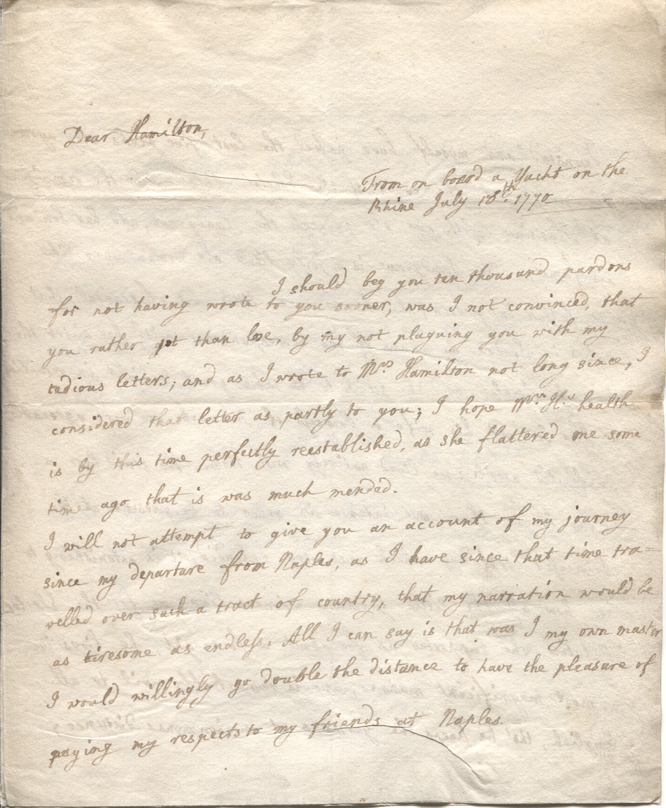 (Thomas junior 1749-1794, Country Landowner of the Hoo, Kimpton, Herts and Politician) — Sophie Dupré Autographs