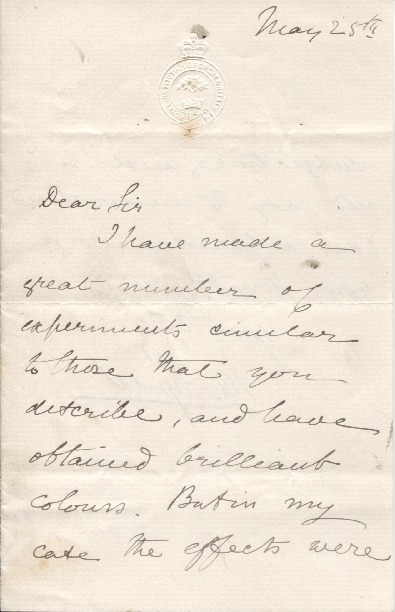 (John, 1820-1893, Scientist) — Sophie Dupré Autographs