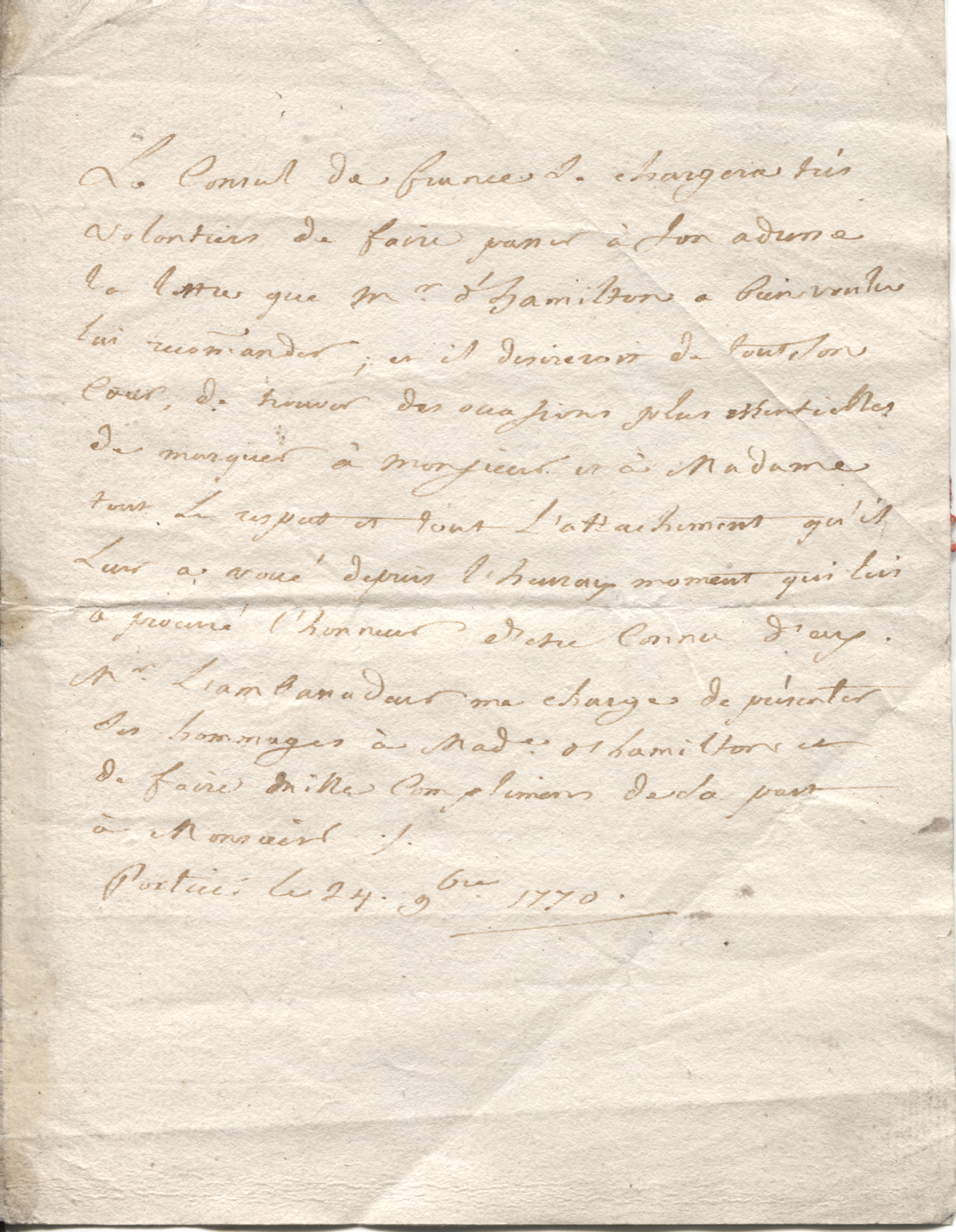 (Sir William, 1730-1803, Diplomatist & Archaeologist, Husband of Emma Hamilton)] — Sophie Dupré Autographs