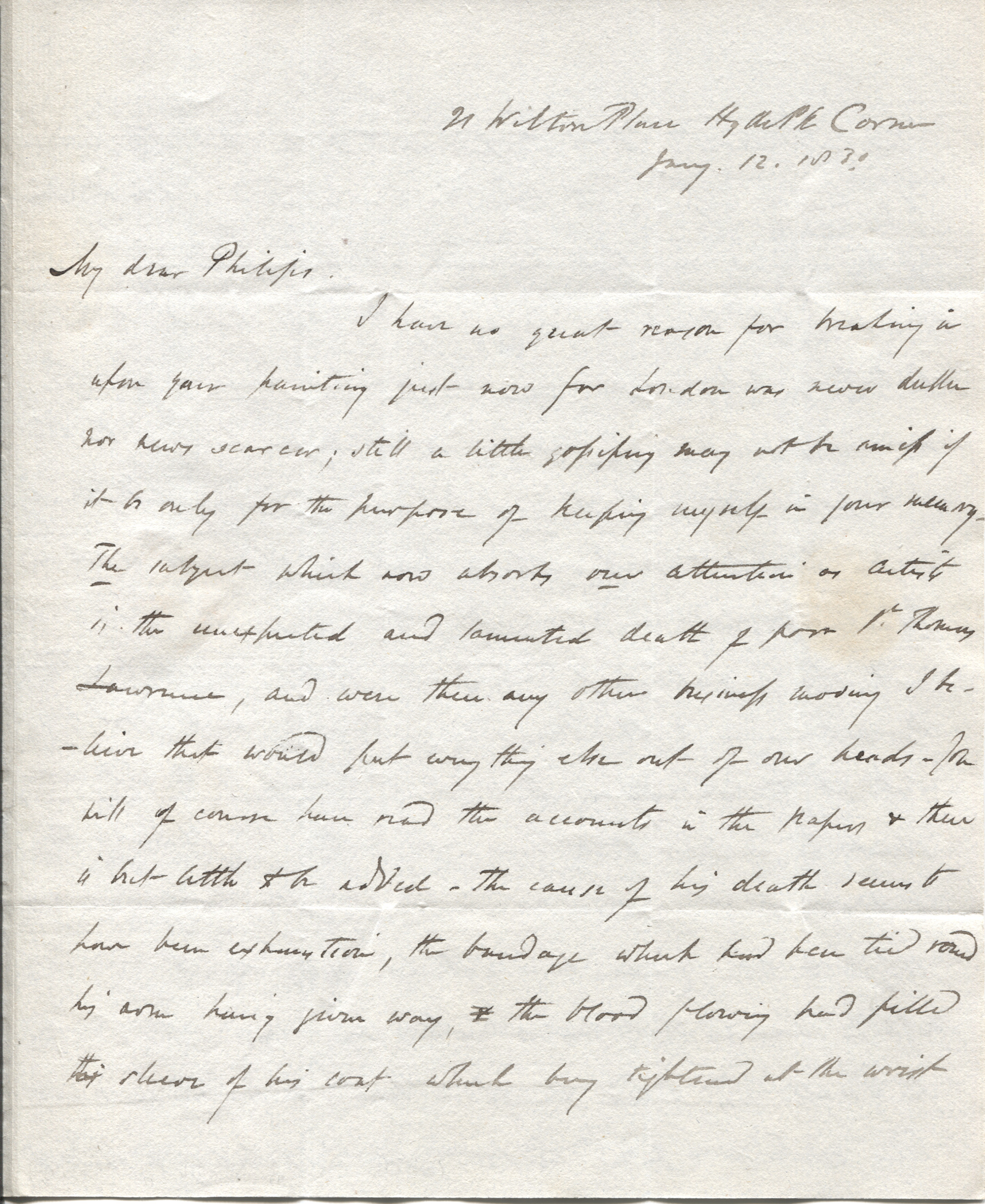 (Sir Richard, the Younger, 1799-1872, Sculptor) — Sophie Dupré Autographs