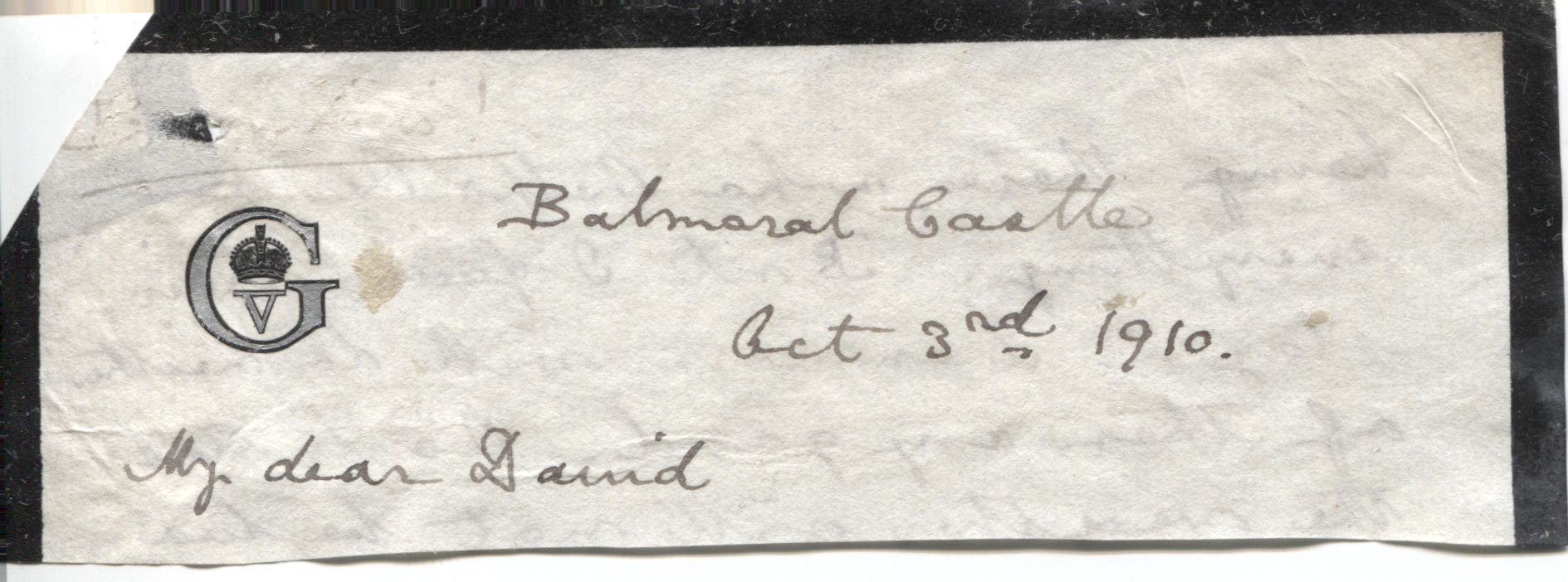 (1865-1936, King of Great Britain) — Sophie Dupré Autographs
