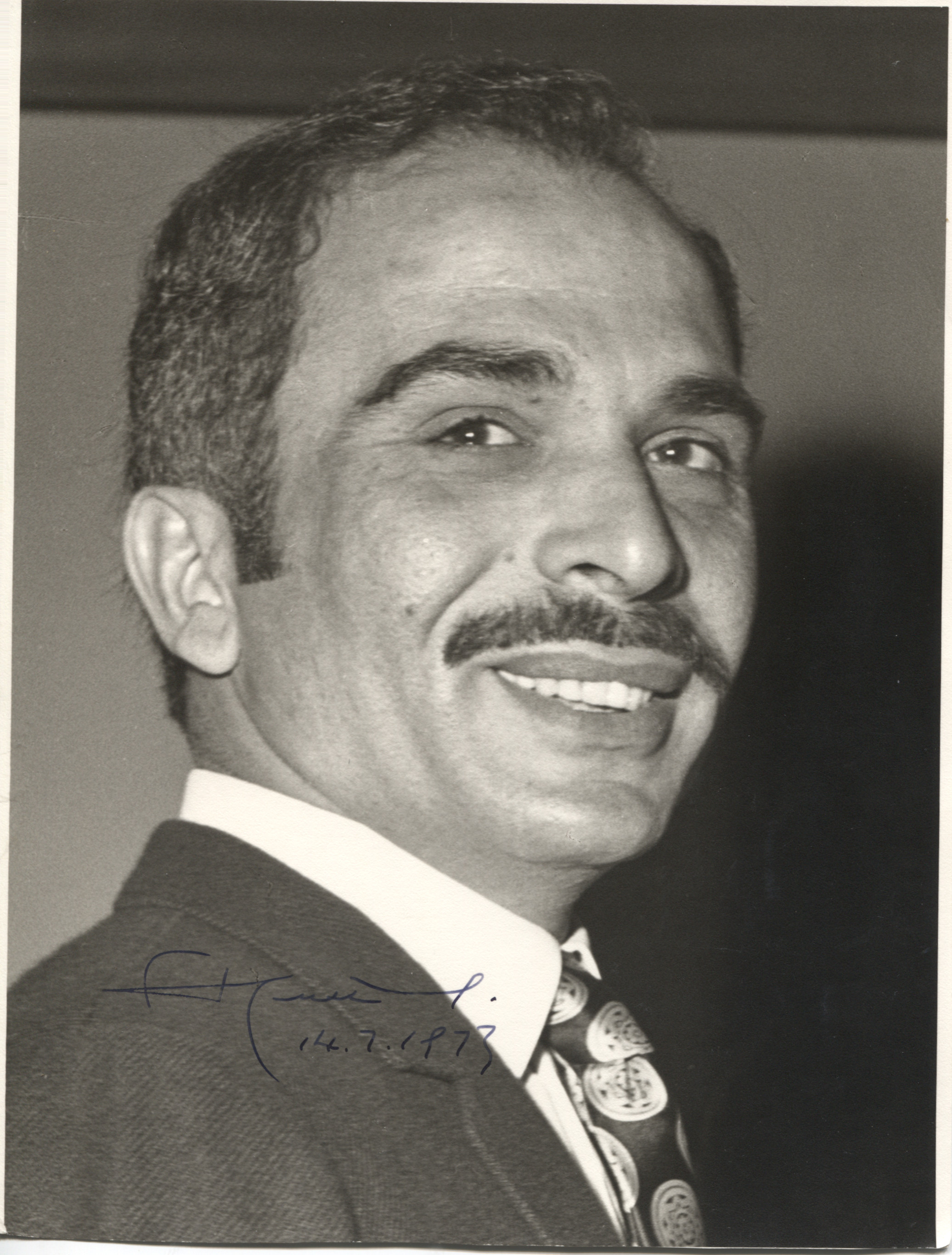 (bin Talal al-Hashimi, 1935-1999, King of Jordan) — Sophie Dupré Autographs