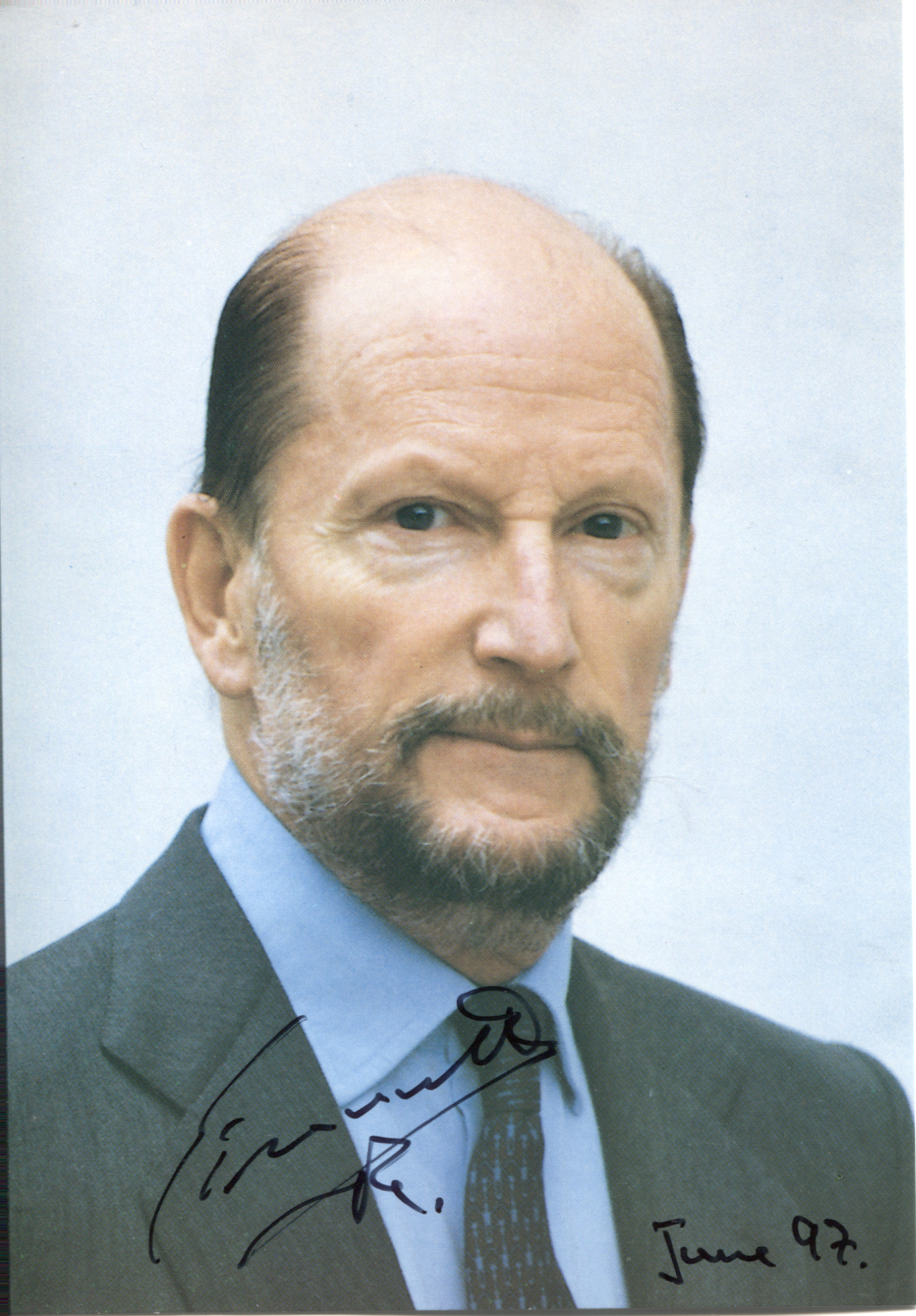 (Simeon Borisov Saxe-Coburg-Gotha, born 1937, King of the Bulgarians, 1943-1946, Prime Minister of the Republic of Bulgaria, 2001-2005) — Sophie Dupré Autographs