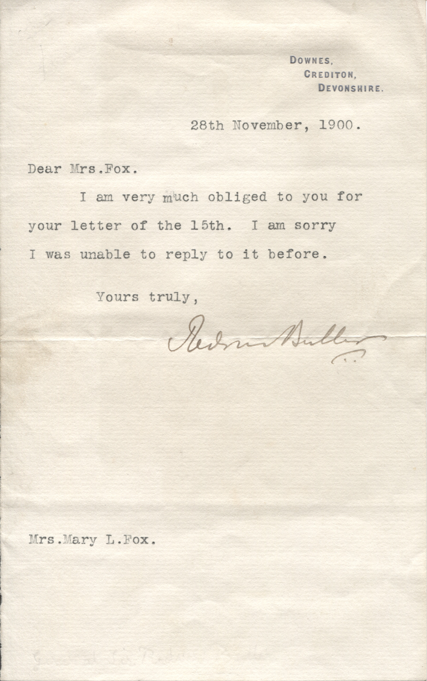 (Sir Redvers, 1839-1908, Commander-in-chief in South Africa) — Sophie Dupré Autographs