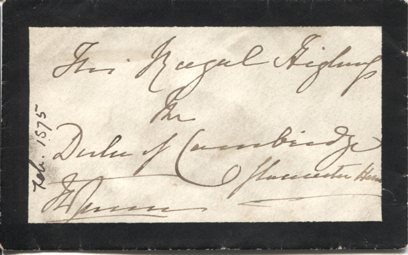 (1819-1901, Queen of Great Britain) — Sophie Dupré Autographs