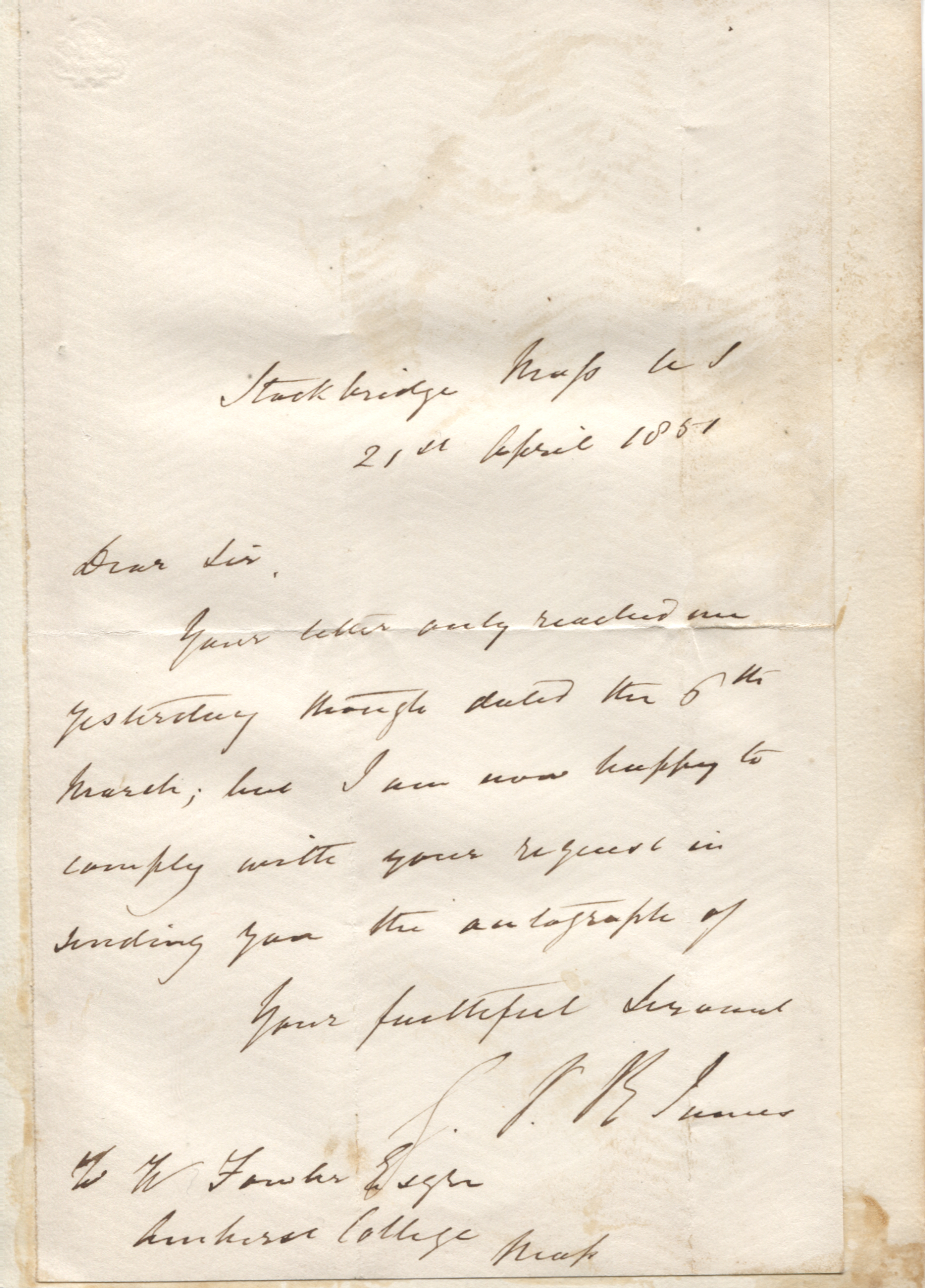 (George Payne Rainsford,1799-1860, Novelist & Poet) — Sophie Dupré Autographs