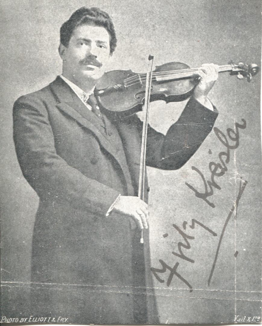 (Fritz, 1875-1962, Austrian-born Violinist) — Sophie Dupré Autographs