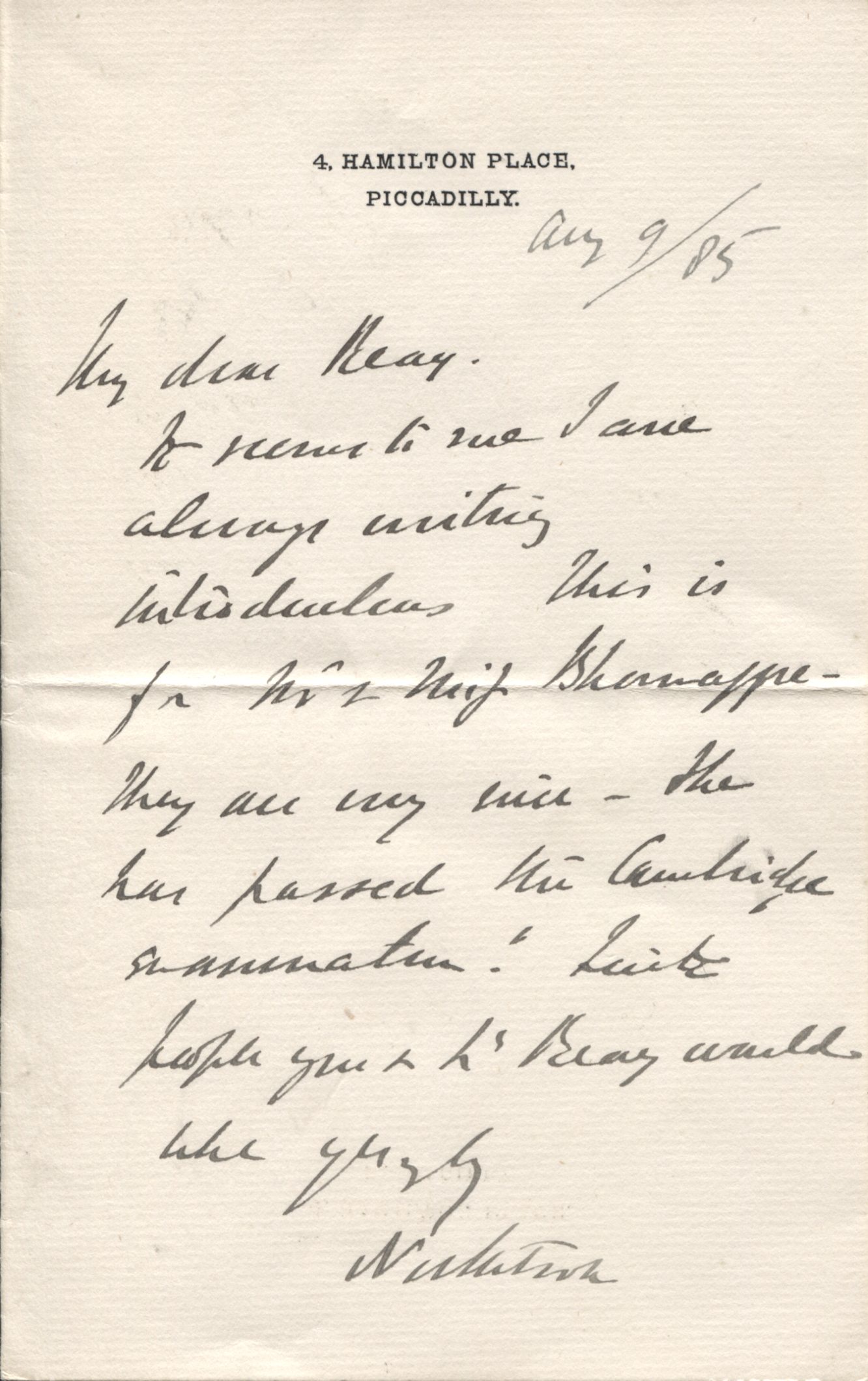(Thomas George Baring, 1st Earl, 1826-1904, Viceroy of India) — Sophie Dupré Autographs
