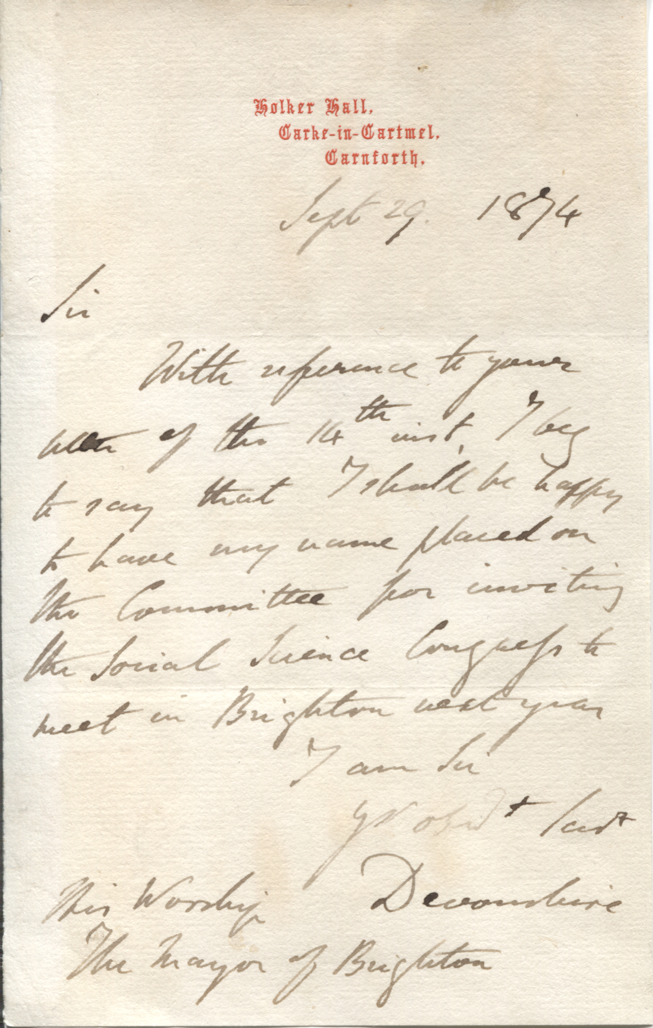 (7th Duke, Sir William Cavendish, 1808-1891, Chancellor of London University, Liberal benefactor of Scientific & Industrial enterprise) — Sophie Dupré Autographs