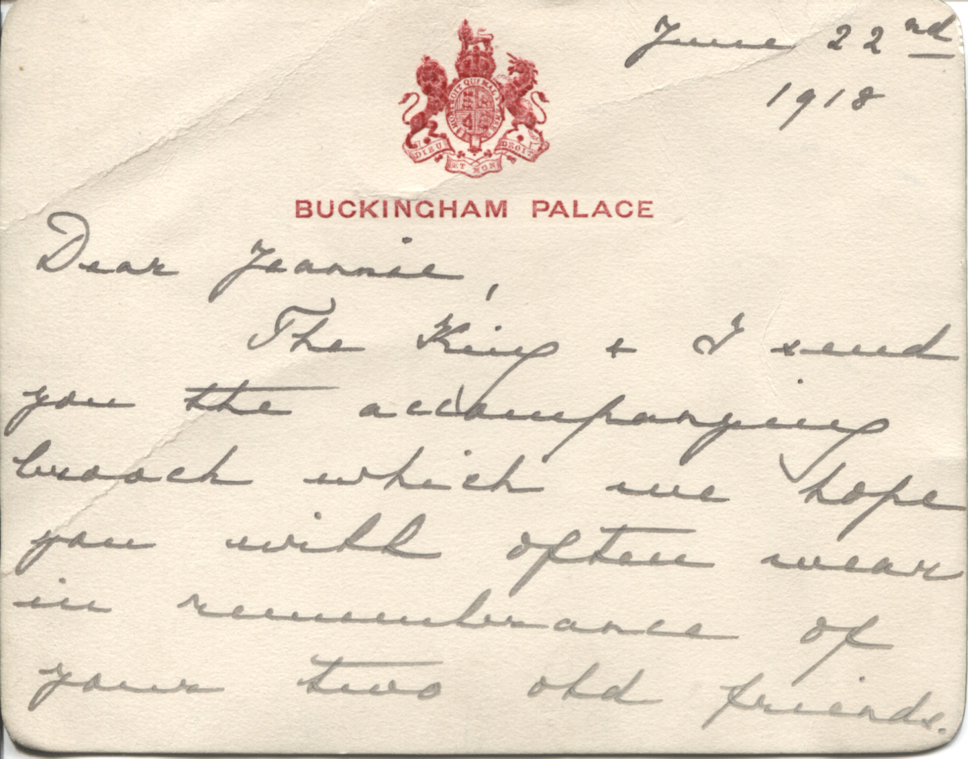 (of Teck, 1867-1953, Queen of George V) — Sophie Dupré Autographs