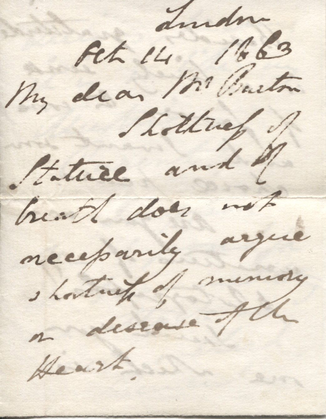 (Arthur Richard Charles Wellesley, 1807-1884, ADC to his father as C-in-C, 1842-1852, 2nd Duke) — Sophie Dupré Autographs