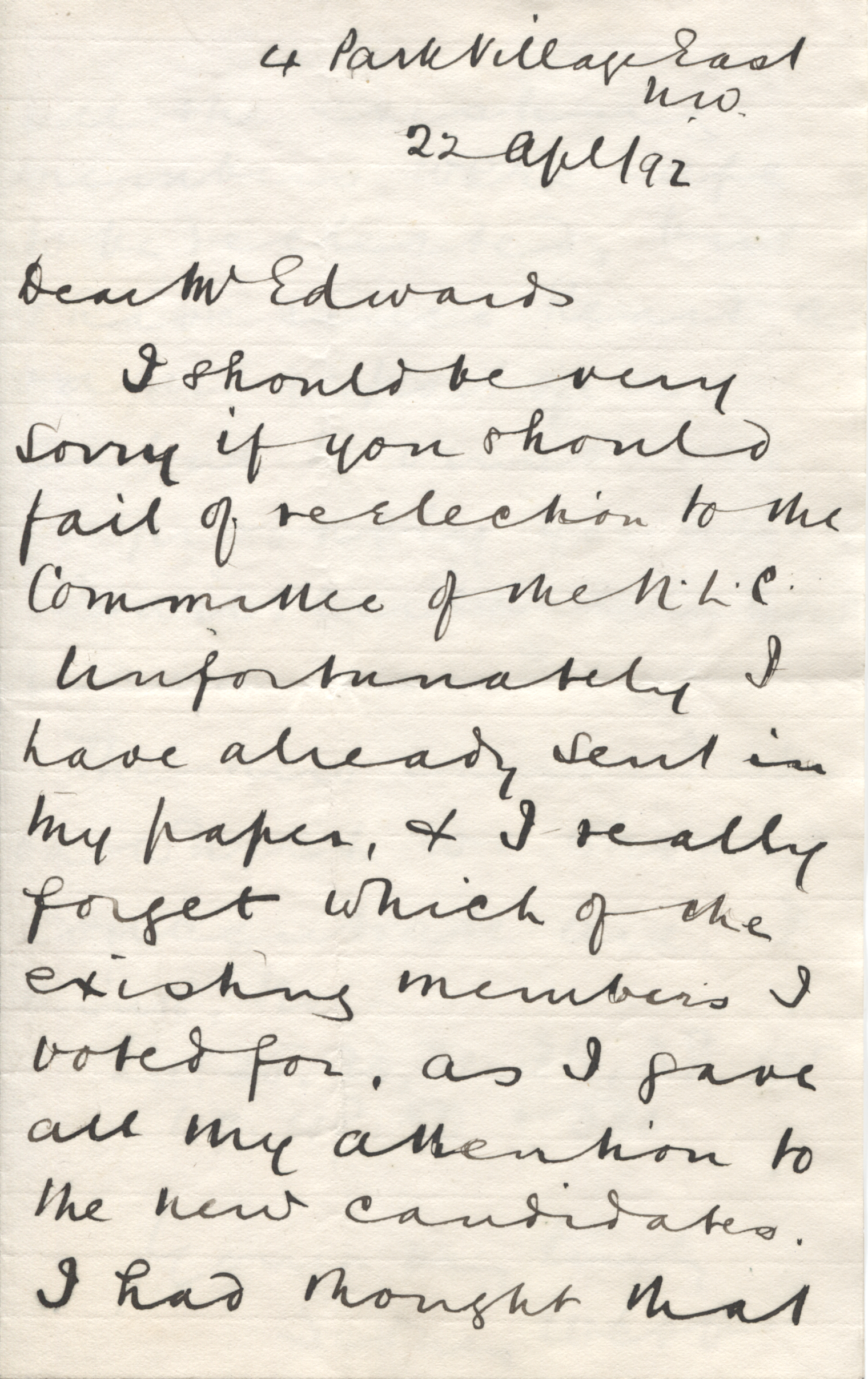(Sidney, Lord Passfield, 1859-1947, Social Reformer, Fabian) — Sophie Dupré Autographs