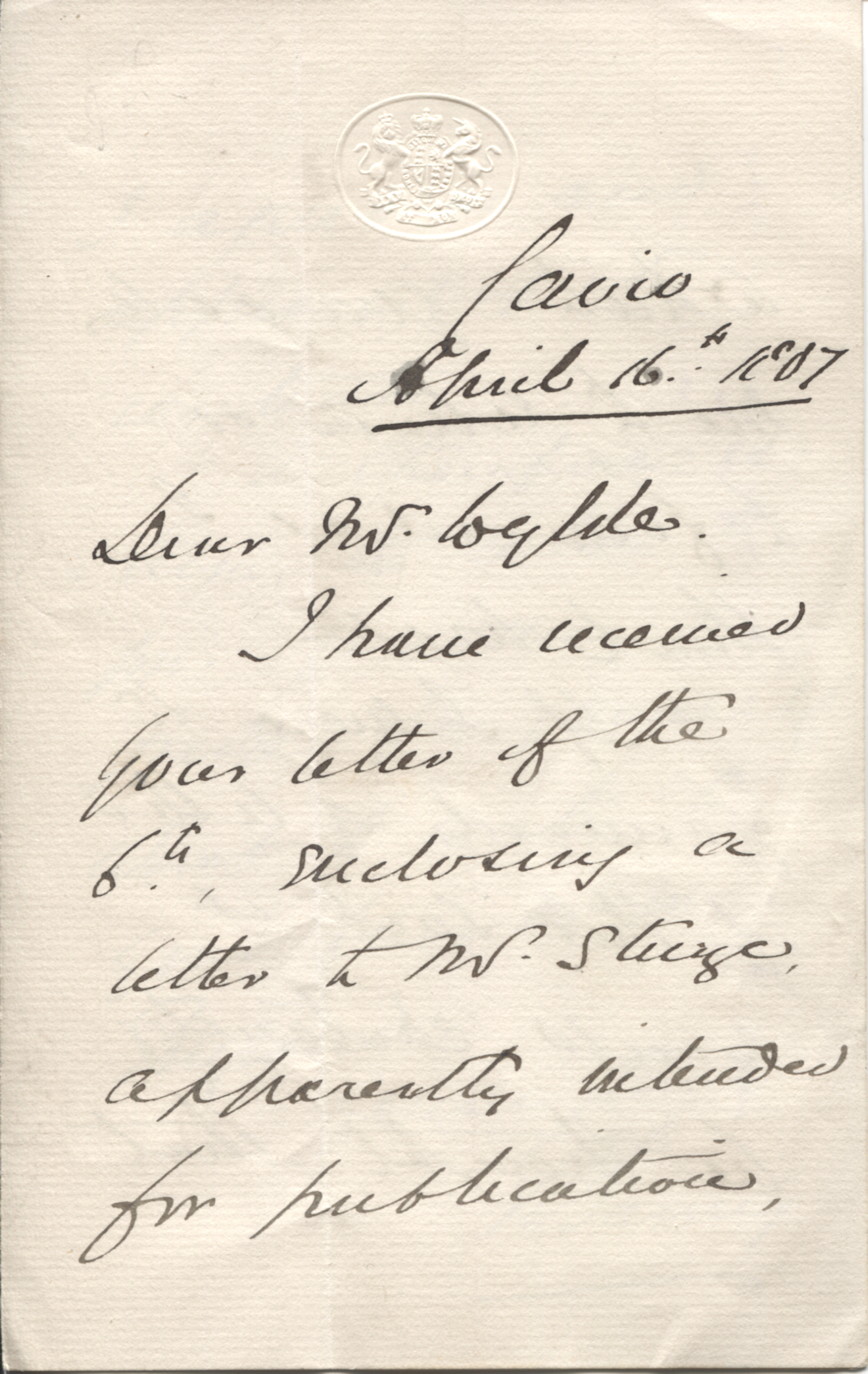 (Sir Evelyn Baring, 1841-1917, Administrator in Egypt and India, from 1901 1st Earl) — Sophie Dupré Autographs