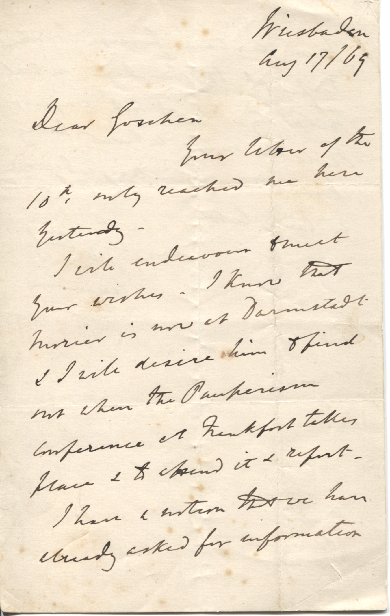 (George William Frederick Villiers, 1800-1870, Statesman, from 1838 4th Earl) — Sophie Dupré Autographs
