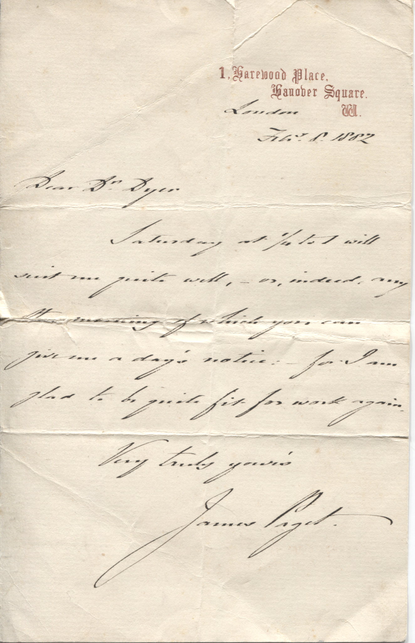 (Sir James, 1814-1899, Surgeon, surgeon extraordinary to Queen Victoria) — Sophie Dupré Autographs