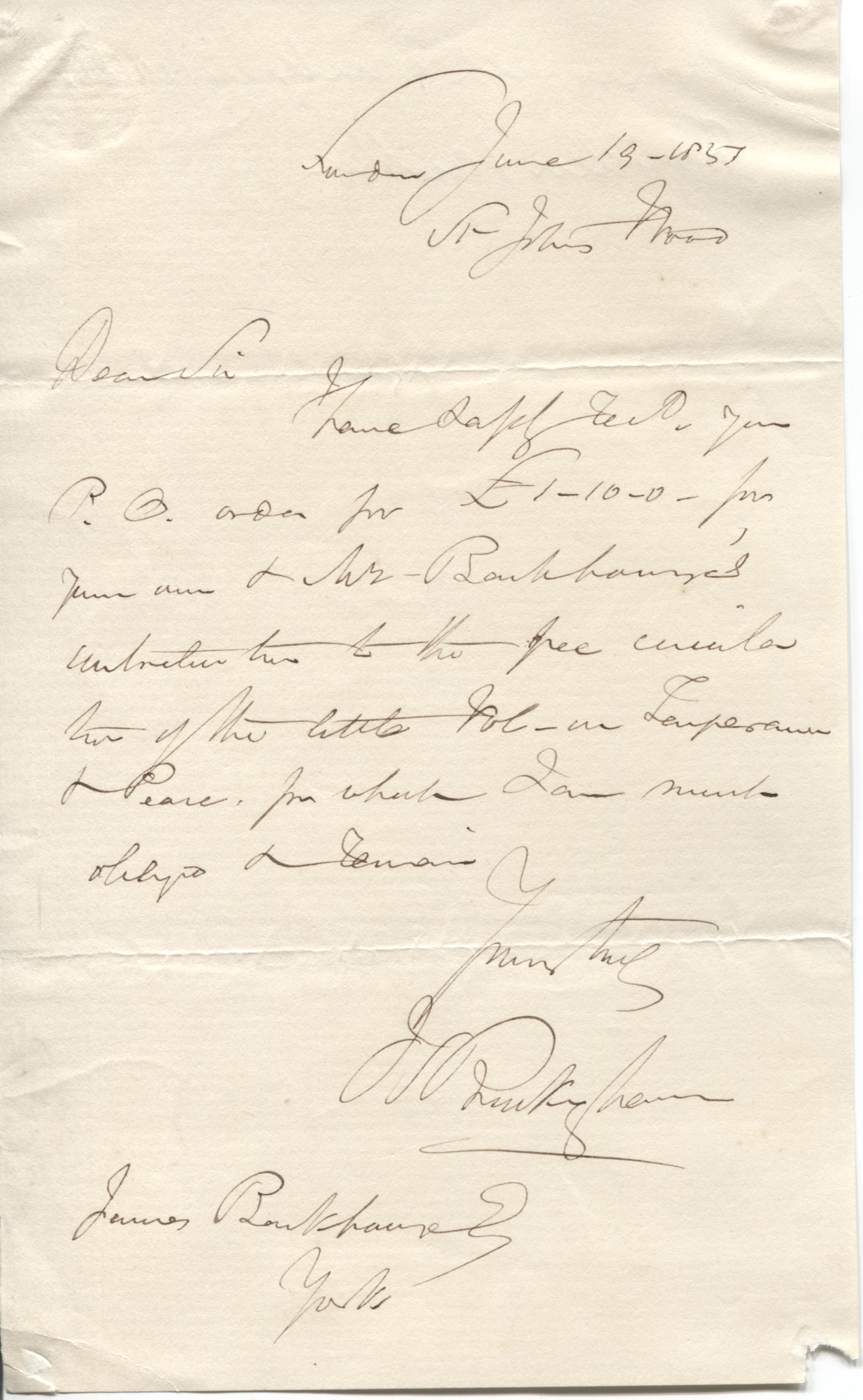(James Silk, 1786-1855, Author & Traveller) — Sophie Dupré Autographs