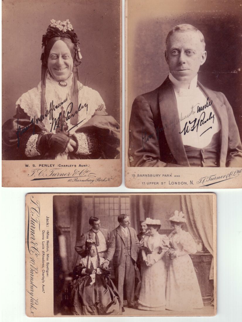 (William Sidney, 1852-1912, the first 'Charley's Aunt') — Sophie Dupré Autographs