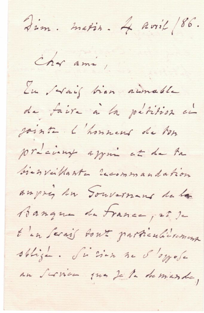 (Charles François, 1818-1893, French Composer) — Sophie Dupré Autographs
