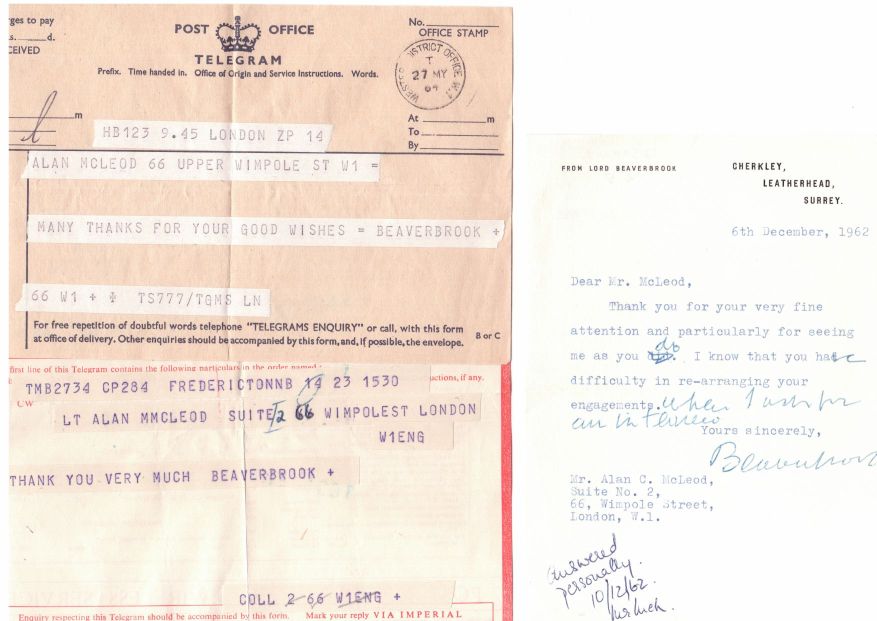 (Max Aitken, Lord, 1879-1964, Newspaper Proprietor & Statesman) — Sophie Dupré Autographs