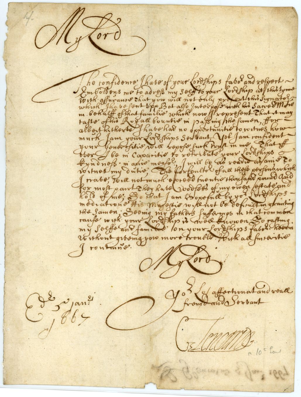 (Alexander Cunningham, d. 1670, from 1664 10th Earl) — Sophie Dupré Autographs