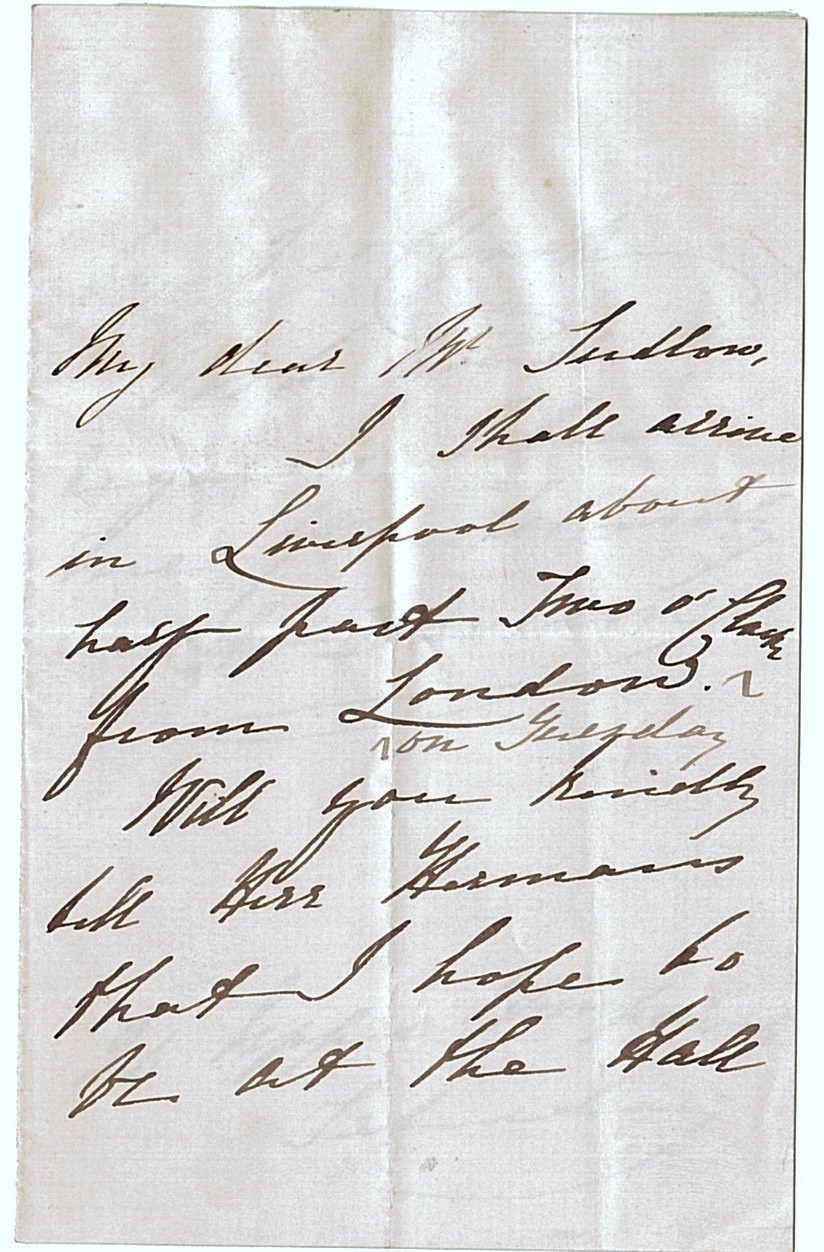 (Arabella, 1836-1922, Mrs. James W. Davison, Pianist) — Sophie Dupré Autographs