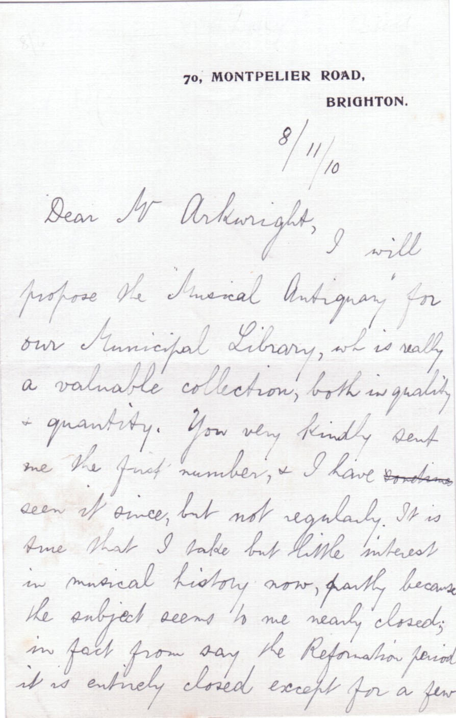 (Henry, 1853-1929, Writer on Music) — Sophie Dupré Autographs