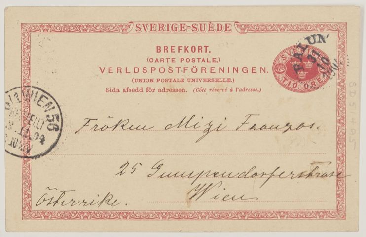 (Selma, 1858-1940, Swedish writer of short stories, fairy tales and romances, Nobel Prizewinner, 1909) — Sophie Dupré Autographs