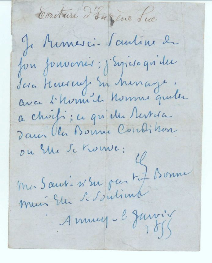 (Eugène, 1804-1857, French novelist), — Sophie Dupré Autographs