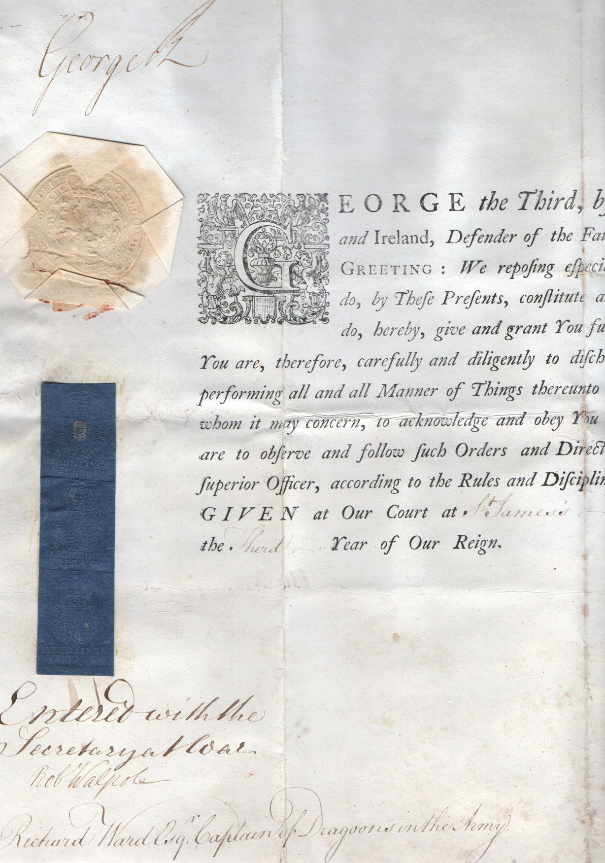 (1738-1820, King of Great Britain) — Sophie Dupré Autographs