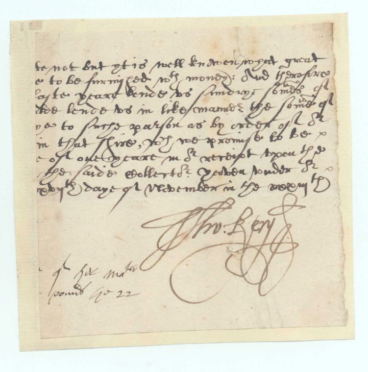 (1533-1603, from 1558 Queen of England)] — Sophie Dupré Autographs