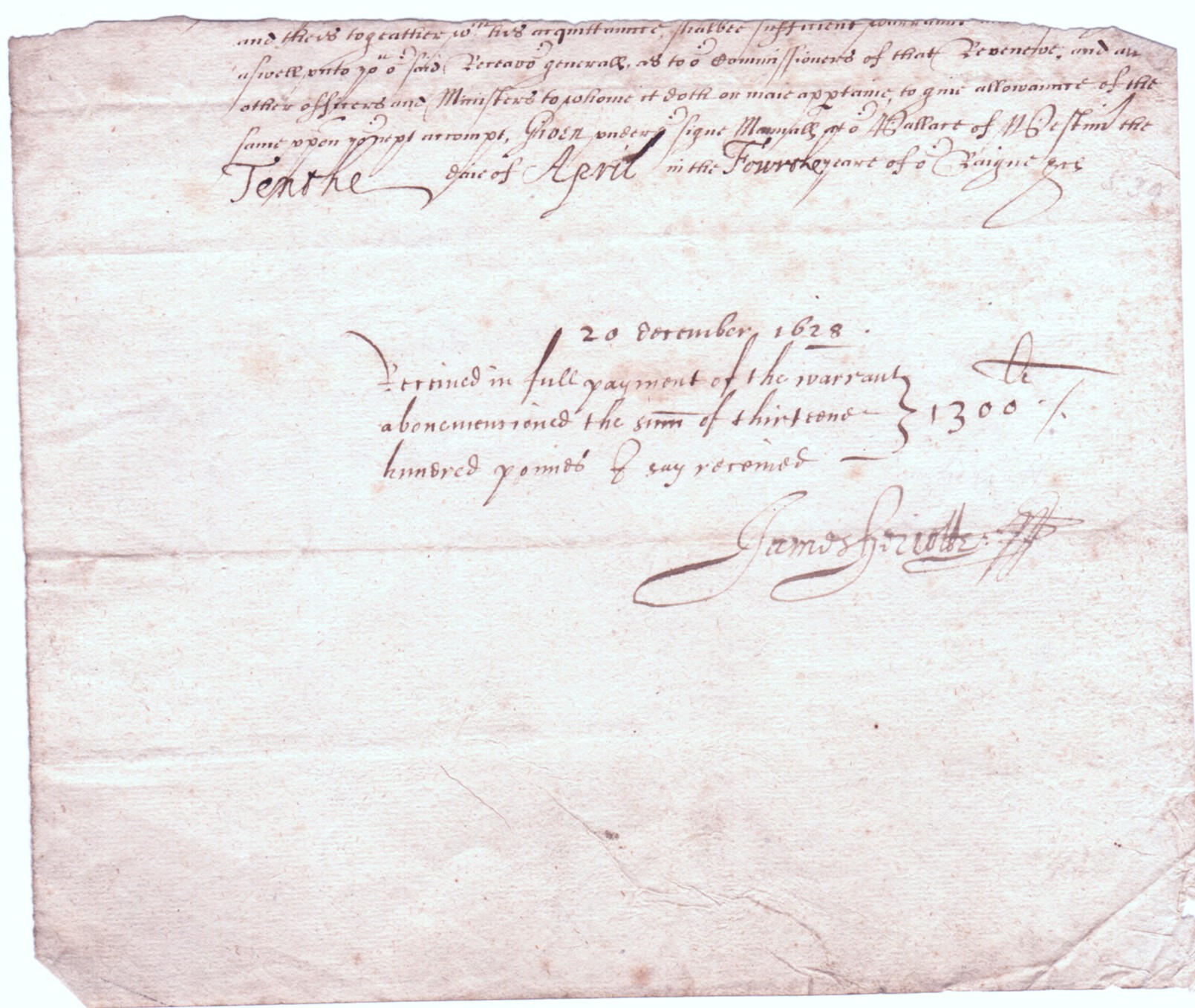 (1600-1649, King of Great Britain)] — Sophie Dupré Autographs