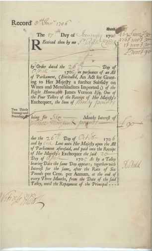 (Sir Richard, 1680-1750, 3rd Bart., Viscount Castlemain 1718, Earl Tylney 1731) — Sophie Dupré Autographs