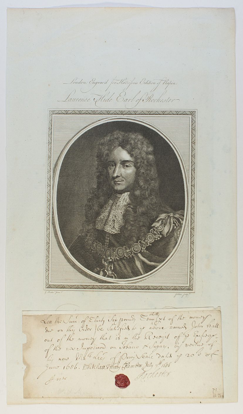 (Laurence Hyde, 1641-1711, 1st Earl, brother-in-law of James II) — Sophie Dupré Autographs