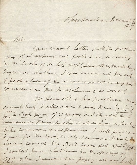 (Alexander Wilmot, 1774-1850, Admiral, Writer on Shipbuilding) — Sophie Dupré Autographs