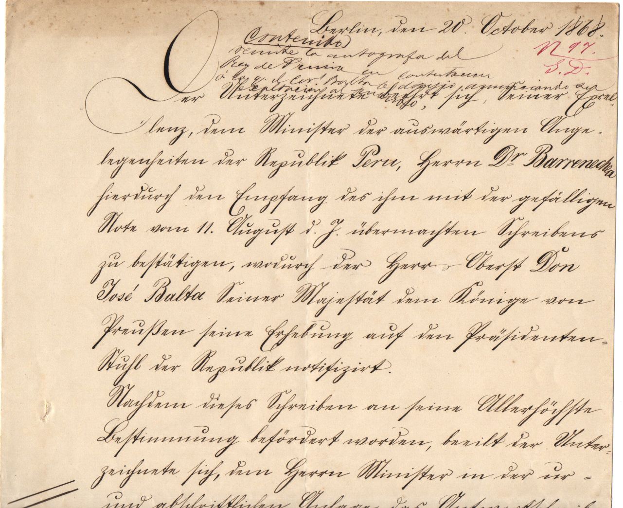 (1797-1888, King of Prussia and first German Emperor)] — Sophie Dupré Autographs