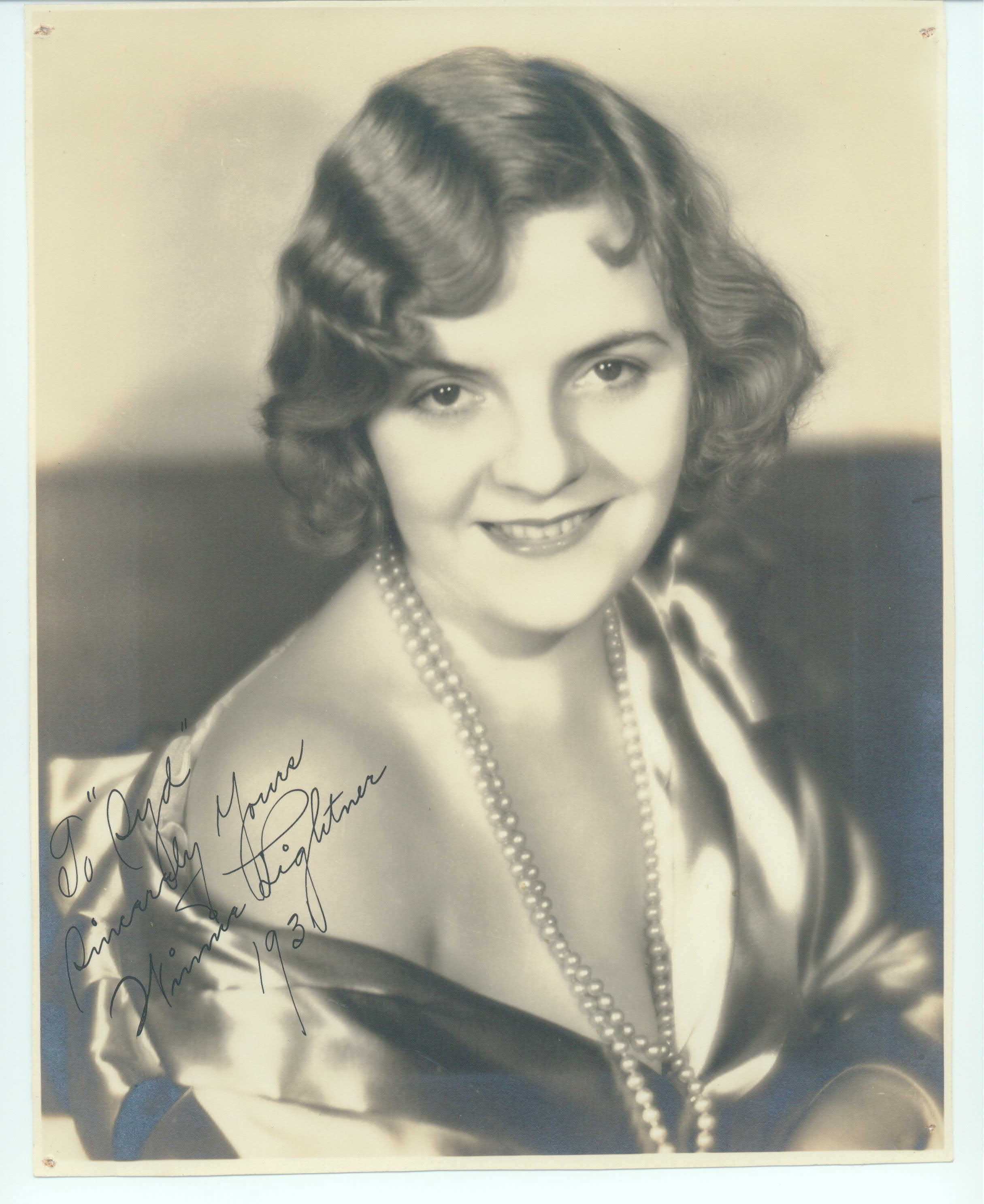 (Winnie, 1901-1971, American Stage and Film Actress) — Sophie Dupré Autographs