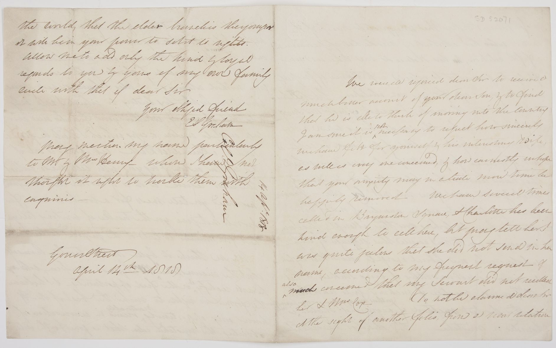 (Mrs Elizabeth Susannah, 1762 or 1763 - 1844, Juvenile Writer 'Theresa Tidy') — Sophie Dupré Autographs