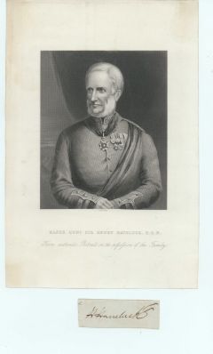 (Sir Henry, 1795-1857, K.C.B., Major-General, 1st Bart.) — Sophie Dupré Autographs