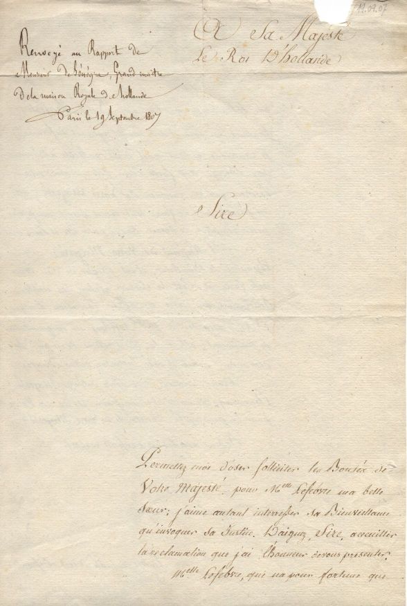 (Bonaparte, 1778-1846, brother of Napoleon I and father of Napoleon III, King of Holland 1806-1810)] — Sophie Dupré Autographs