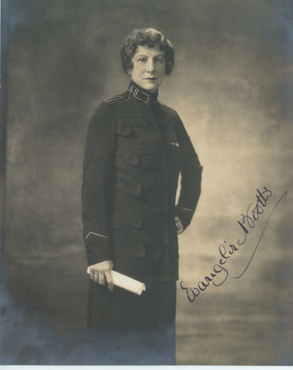 (General Evangeline, 1865-1950, Salvation Army Commander for Canada and (1904) USA, daughter of William Booth) — Sophie Dupré Autographs